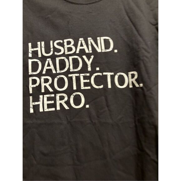 Husband. Daddy. Protector. Hero T-shirt size Large - Picture 2 of 2